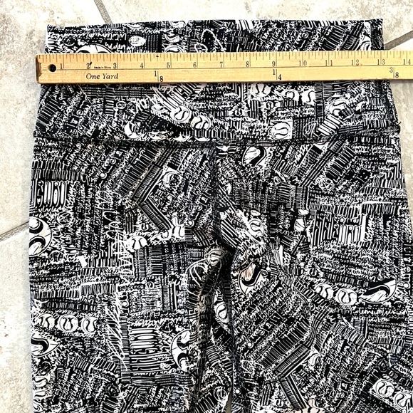 Lululemon Wunder Train High-Rise Tight 25" Tear It Up Alpine White Black Size 8 - Picture 12 of 13